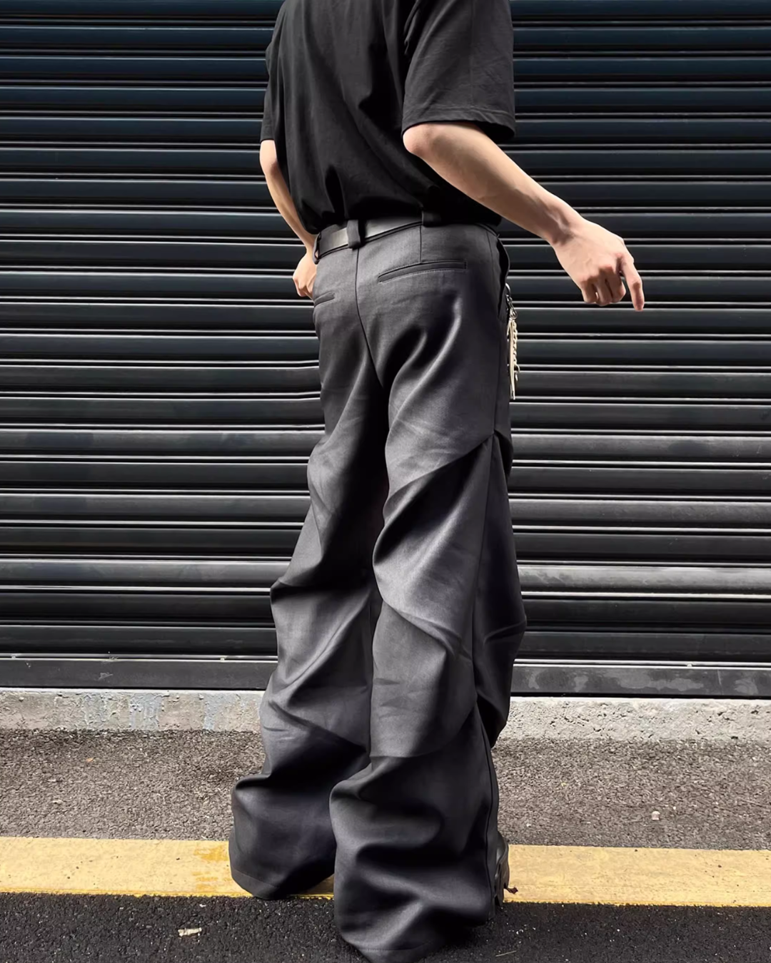 Wide Leg Pleated Casual Pants Wide Leg Pleated Casual Pants