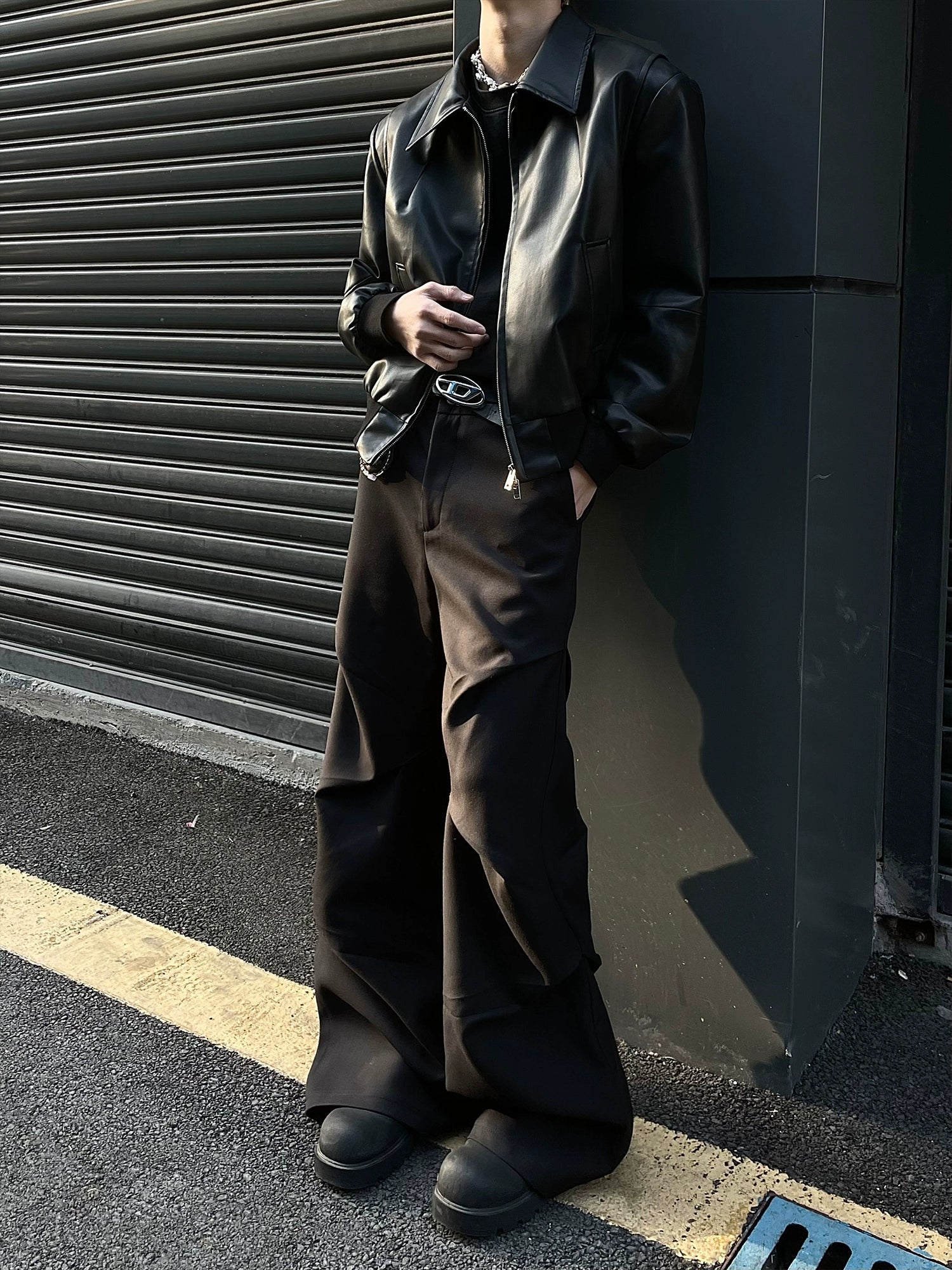 Wide Leg Pleated Casual Pants Wide Leg Pleated Casual Pants