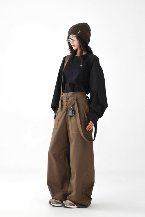 Wide Stretch Overalls