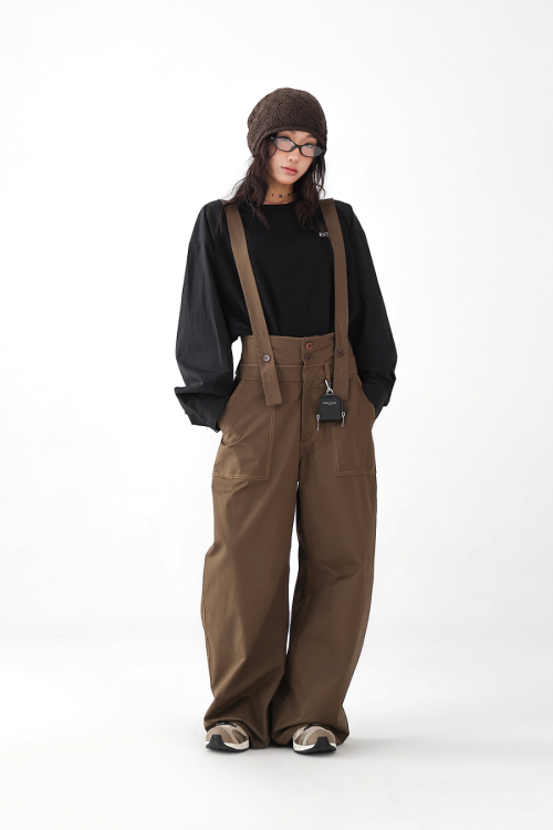 Wide Stretch Overalls