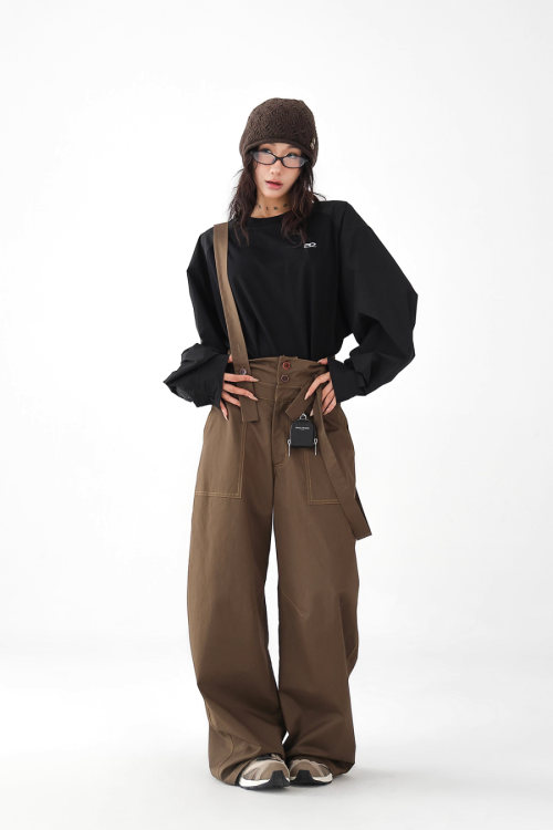 Wide Stretch Overalls