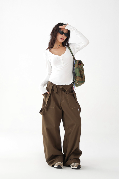 Wide Stretch Overalls