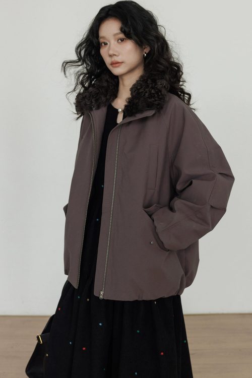 Wool Collar Vintage Jacket