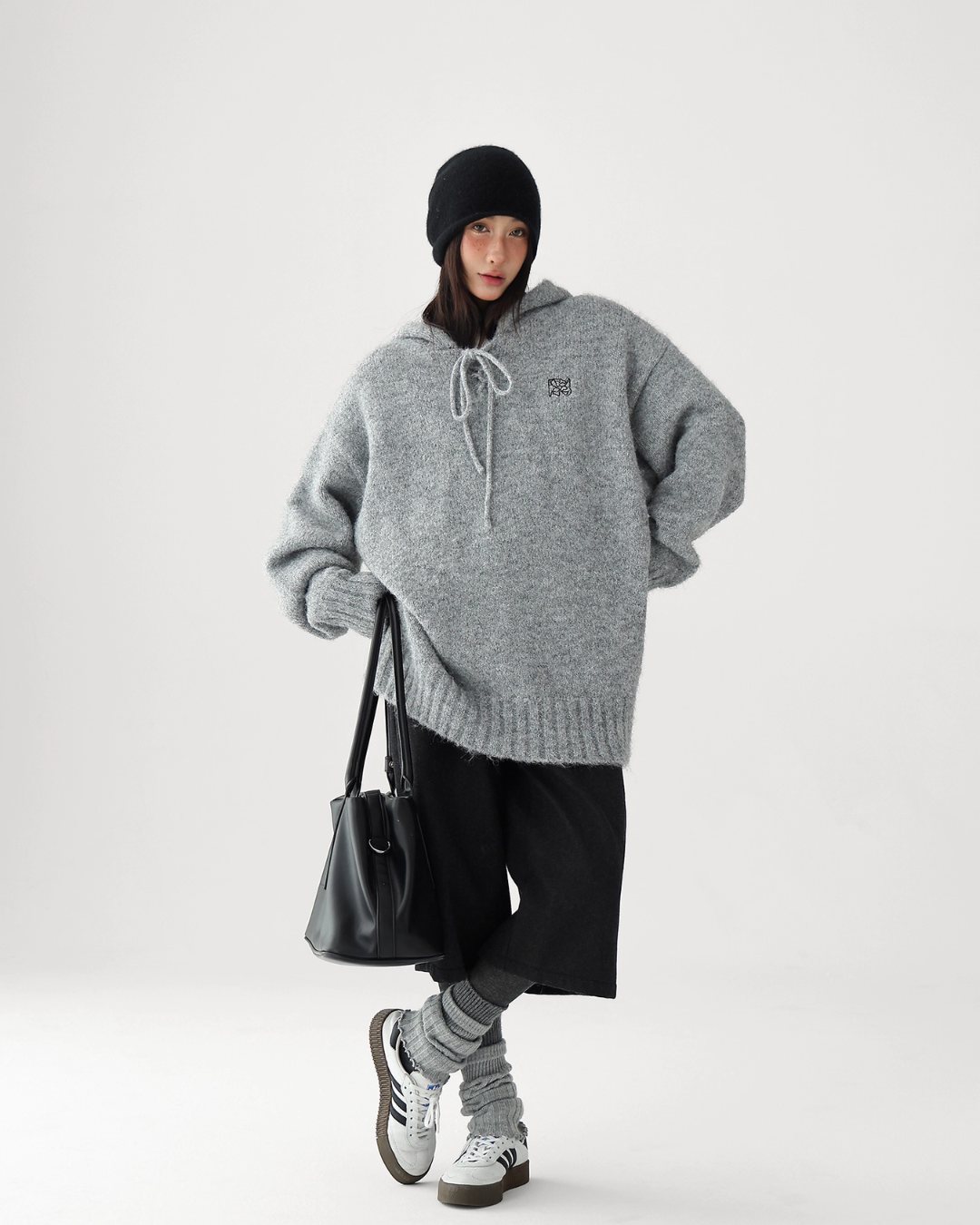 Wool Knit Hoodie Pullover Wool Knit Hoodie Pullover