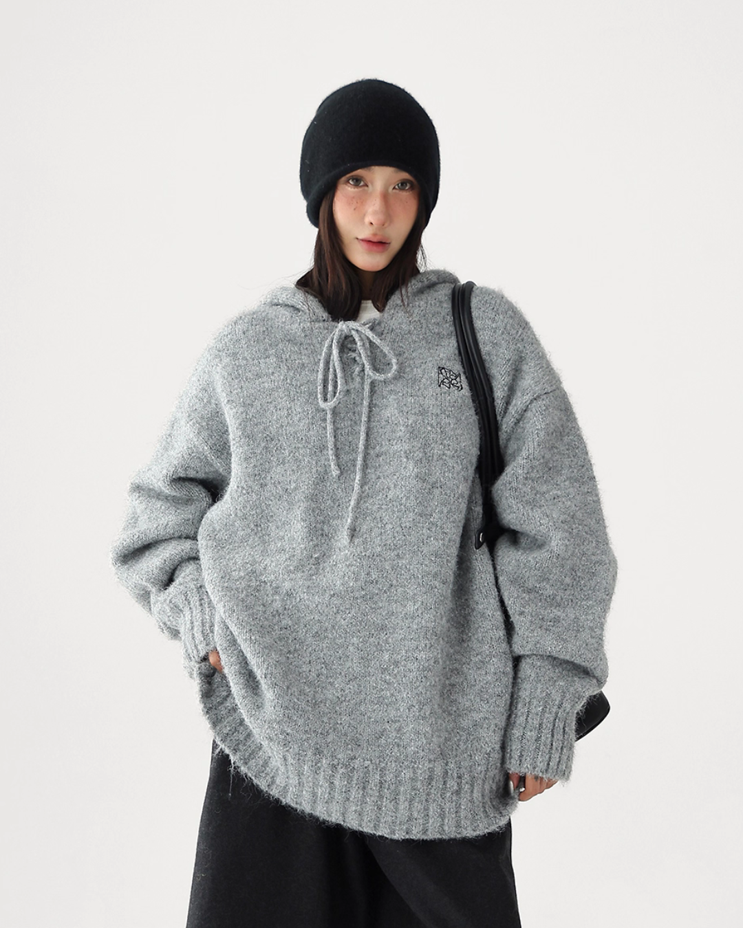 Wool Knit Hoodie Pullover Wool Knit Hoodie Pullover
