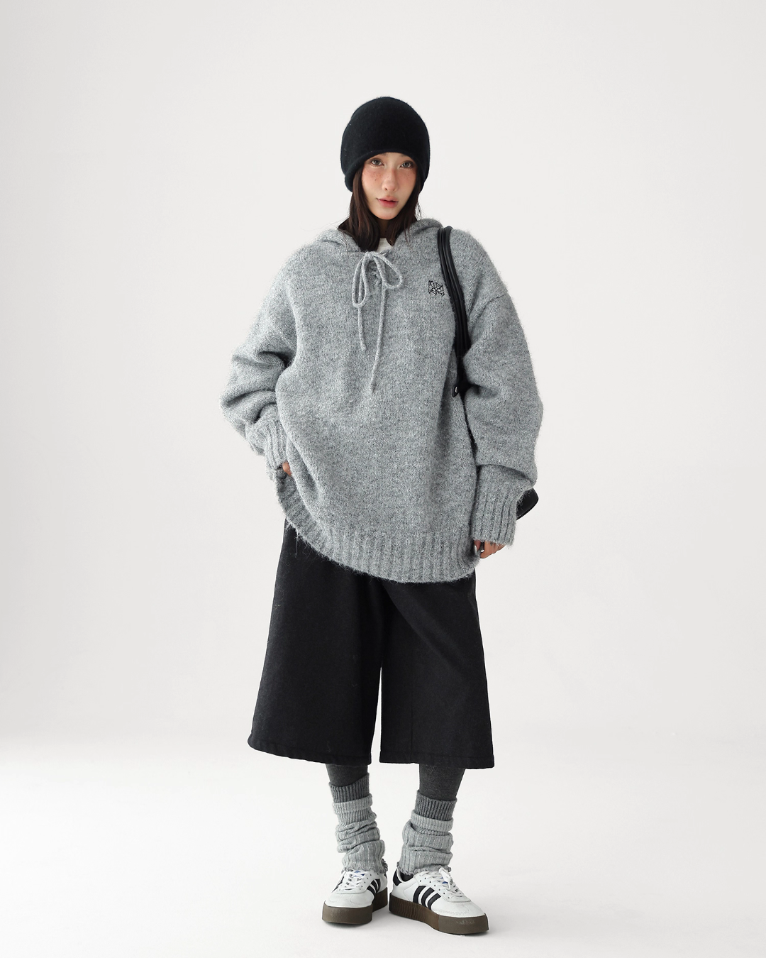 Wool Knit Hoodie Pullover Wool Knit Hoodie Pullover