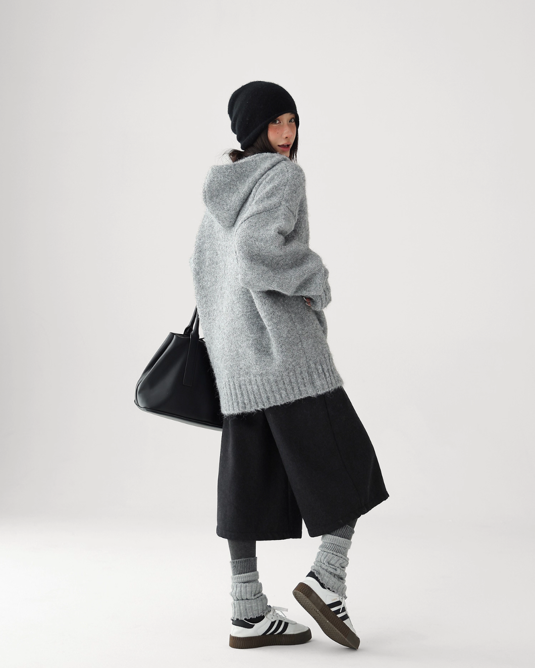 Wool Knit Hoodie Pullover Wool Knit Hoodie Pullover