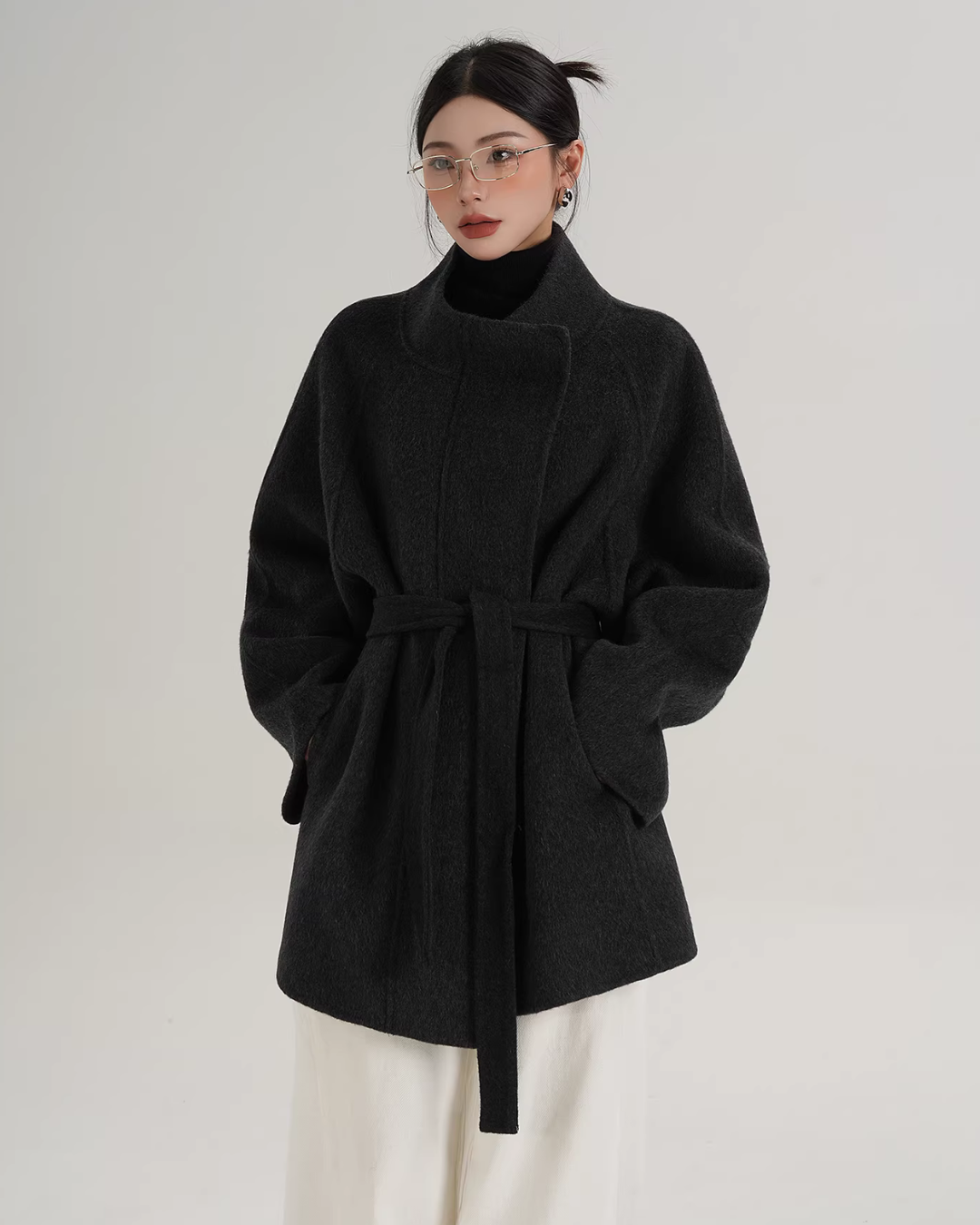Wool Mid-Length Coat Wool Mid-Length Coat