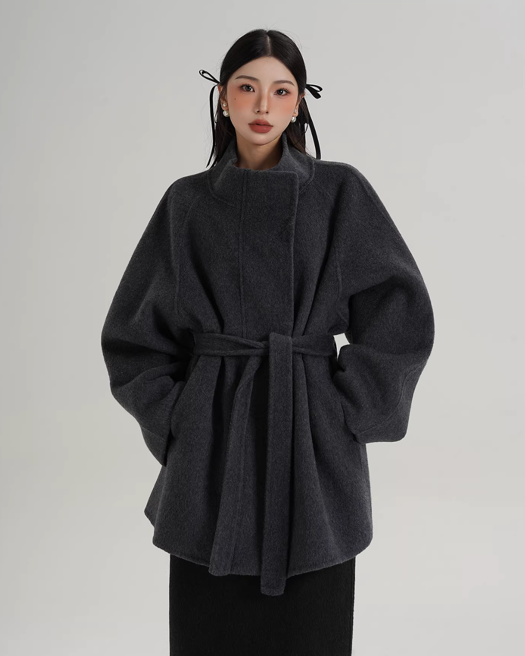 Wool Mid-Length Coat Wool Mid-Length Coat