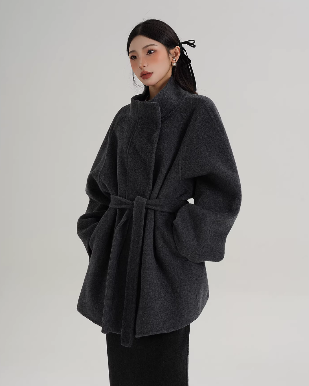 Wool Mid-Length Coat Wool Mid-Length Coat