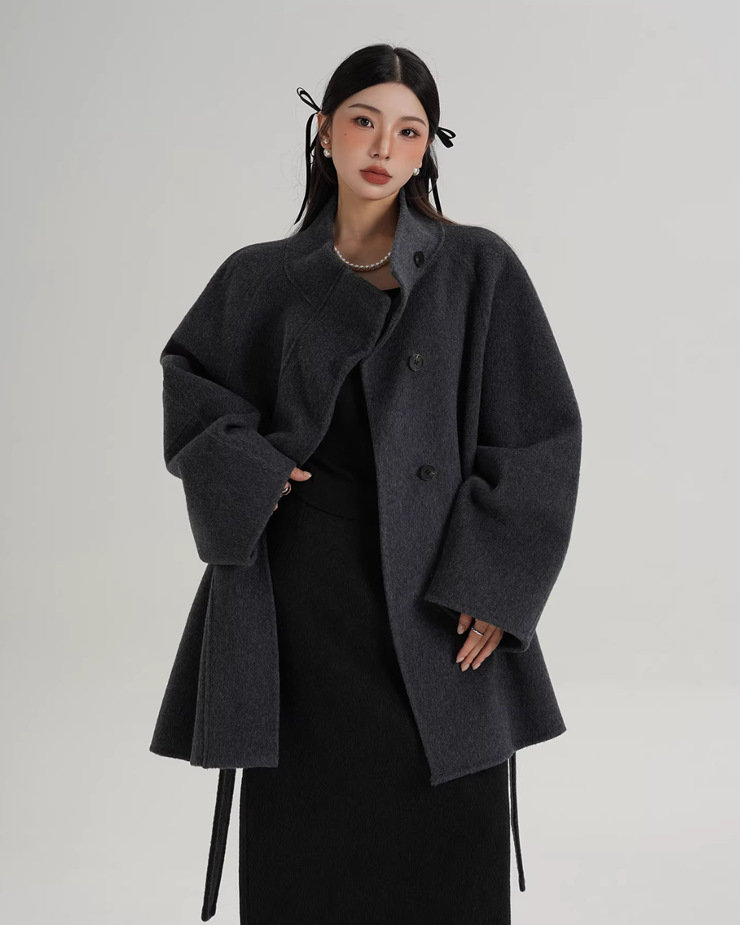 Wool Mid-Length Coat Wool Mid-Length Coat