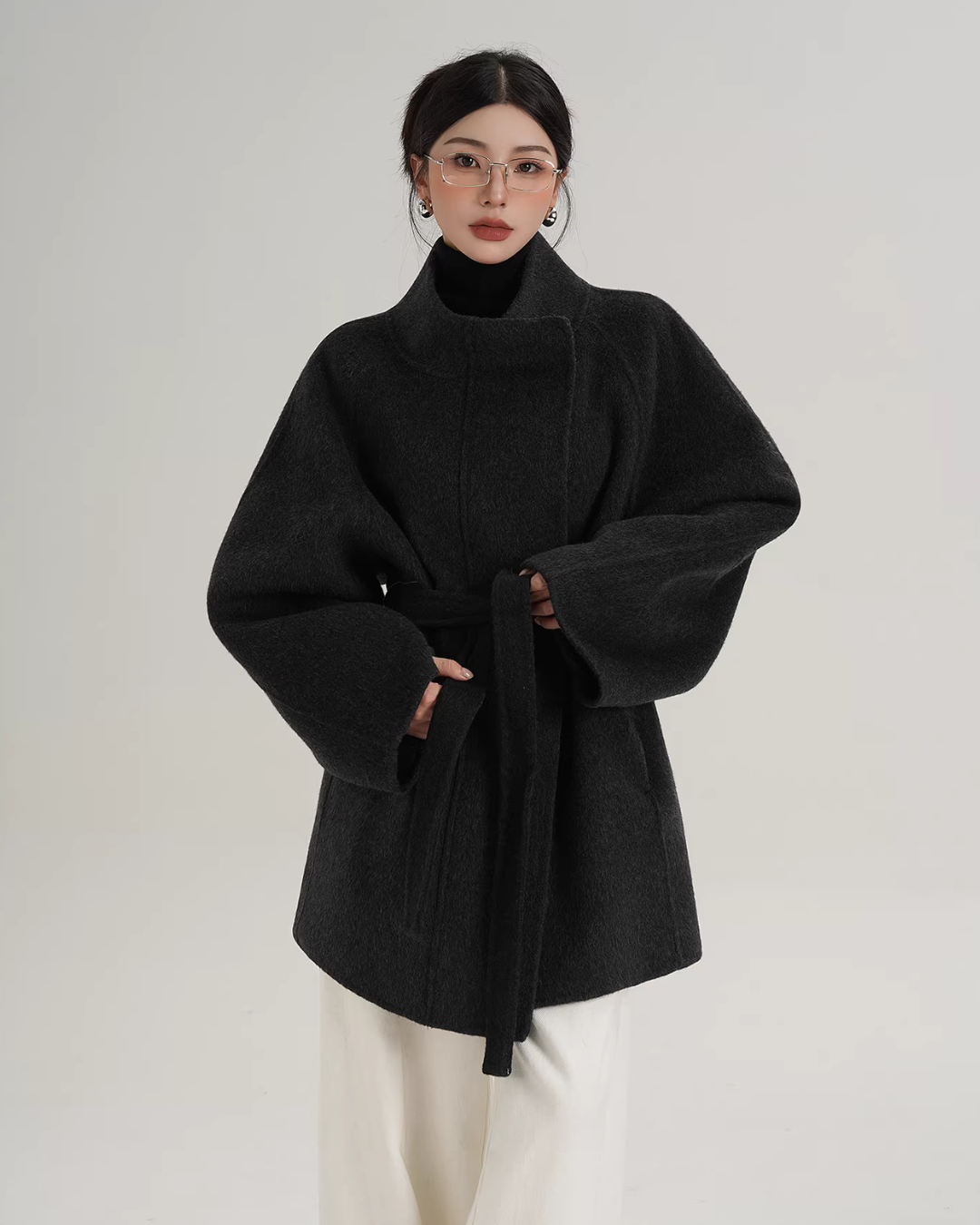 Wool Mid-Length Coat Wool Mid-Length Coat