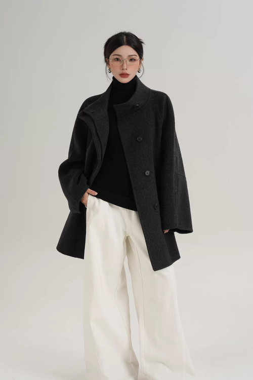 Wool Mid-Length Coat