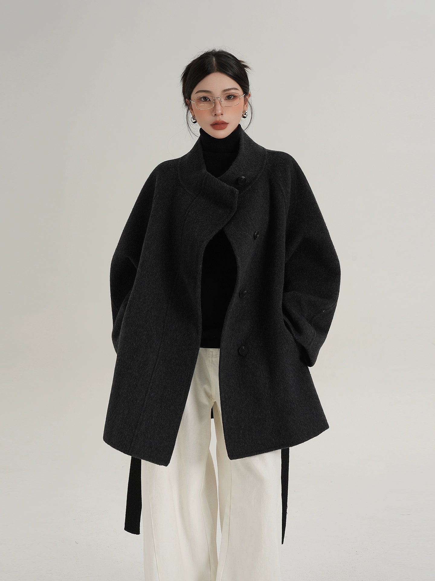 Wool Mid-Length Coat Wool Mid-Length Coat