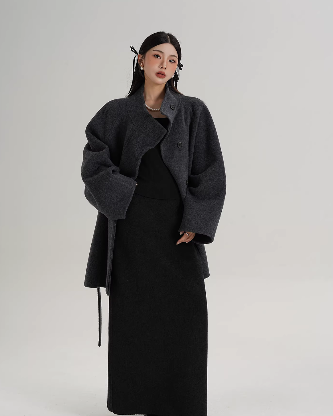 Wool Mid-Length Coat Wool Mid-Length Coat
