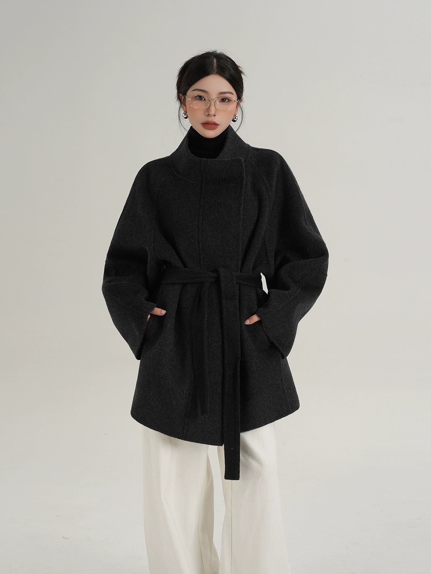 Wool Mid-Length Coat Wool Mid-Length Coat