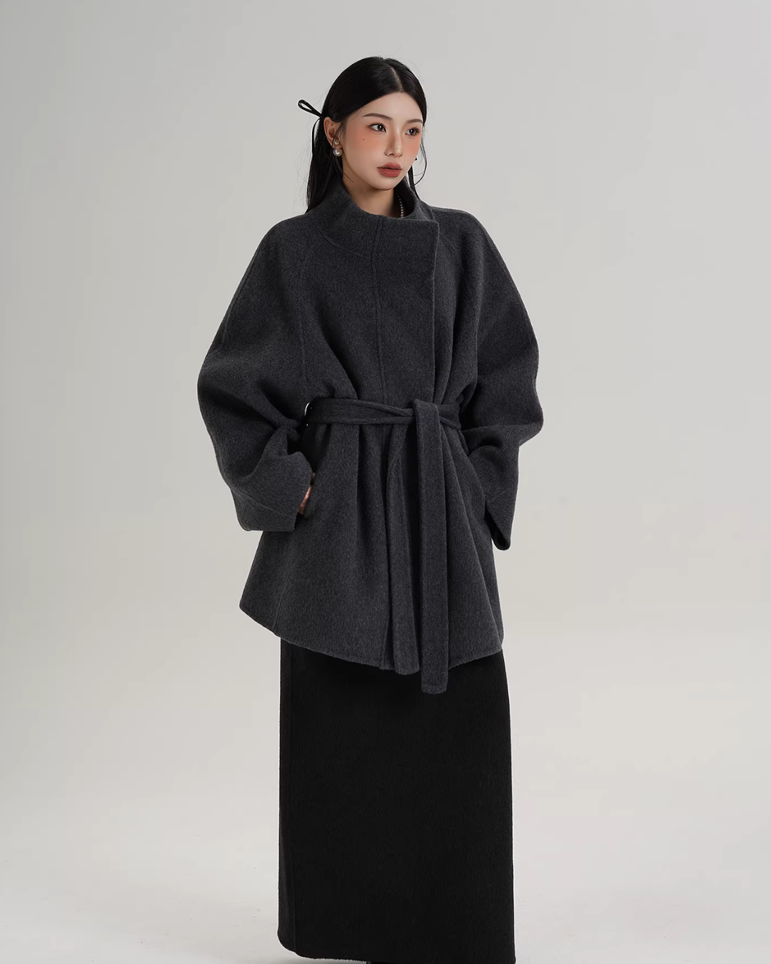 Wool Mid-Length Coat Wool Mid-Length Coat