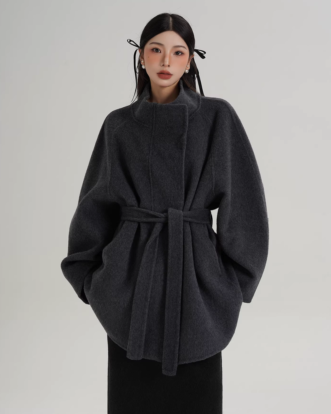 Wool Mid-Length Coat Wool Mid-Length Coat