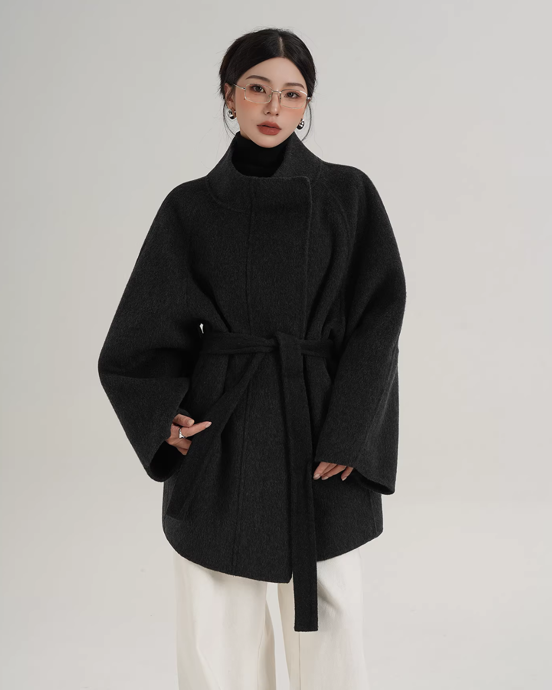 Wool Mid-Length Coat Wool Mid-Length Coat