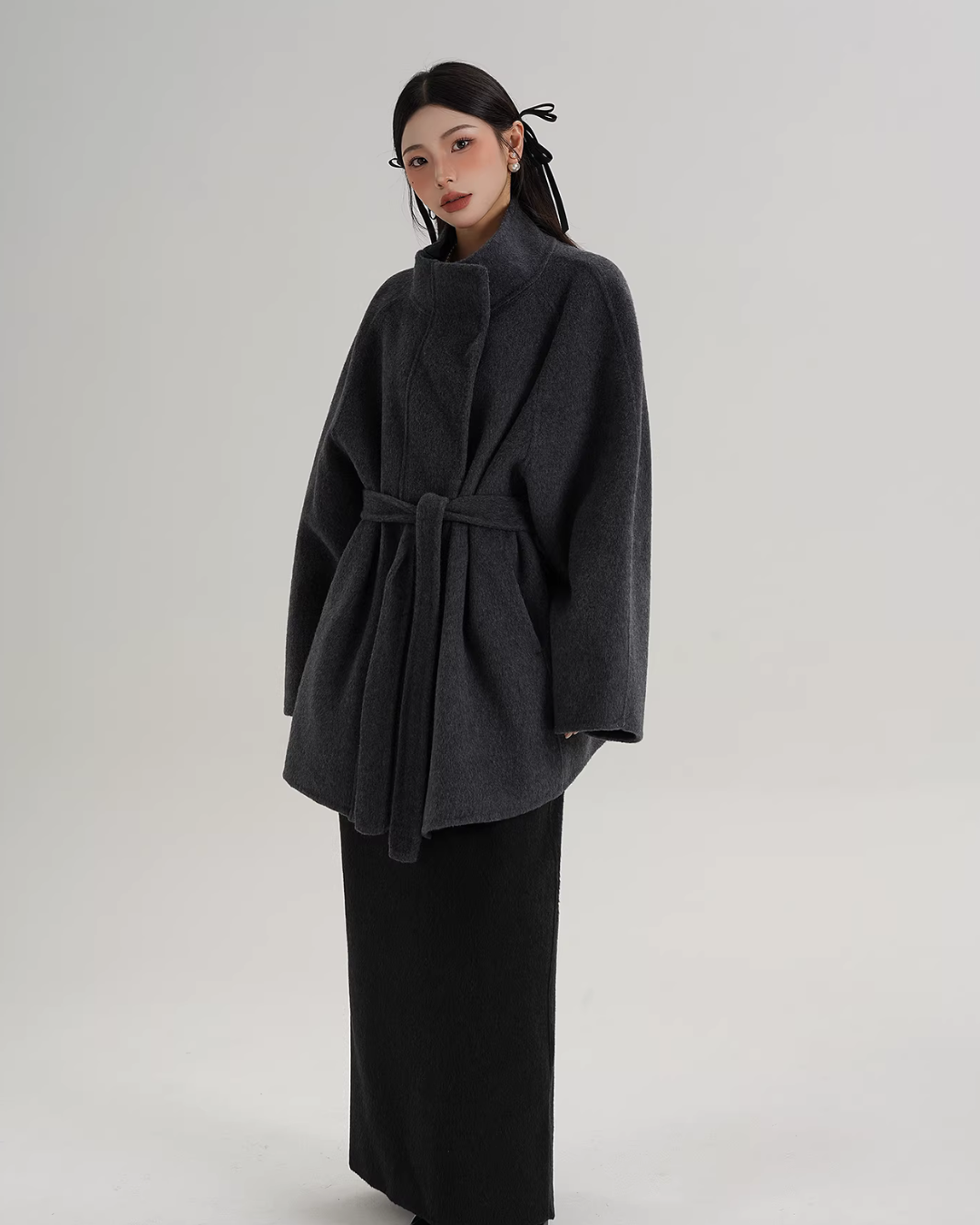 Wool Mid-Length Coat Wool Mid-Length Coat