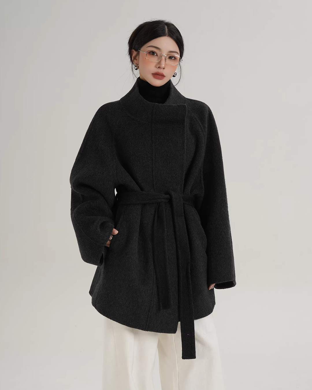 Wool Mid-Length Coat Wool Mid-Length Coat