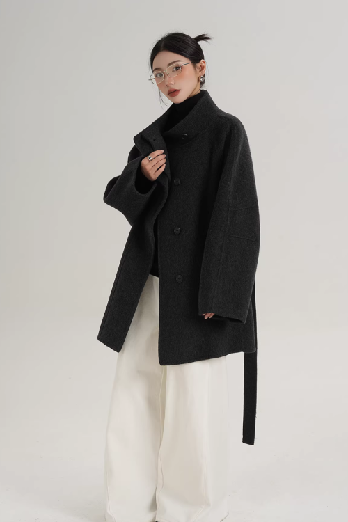 Wool Mid-Length Coat
