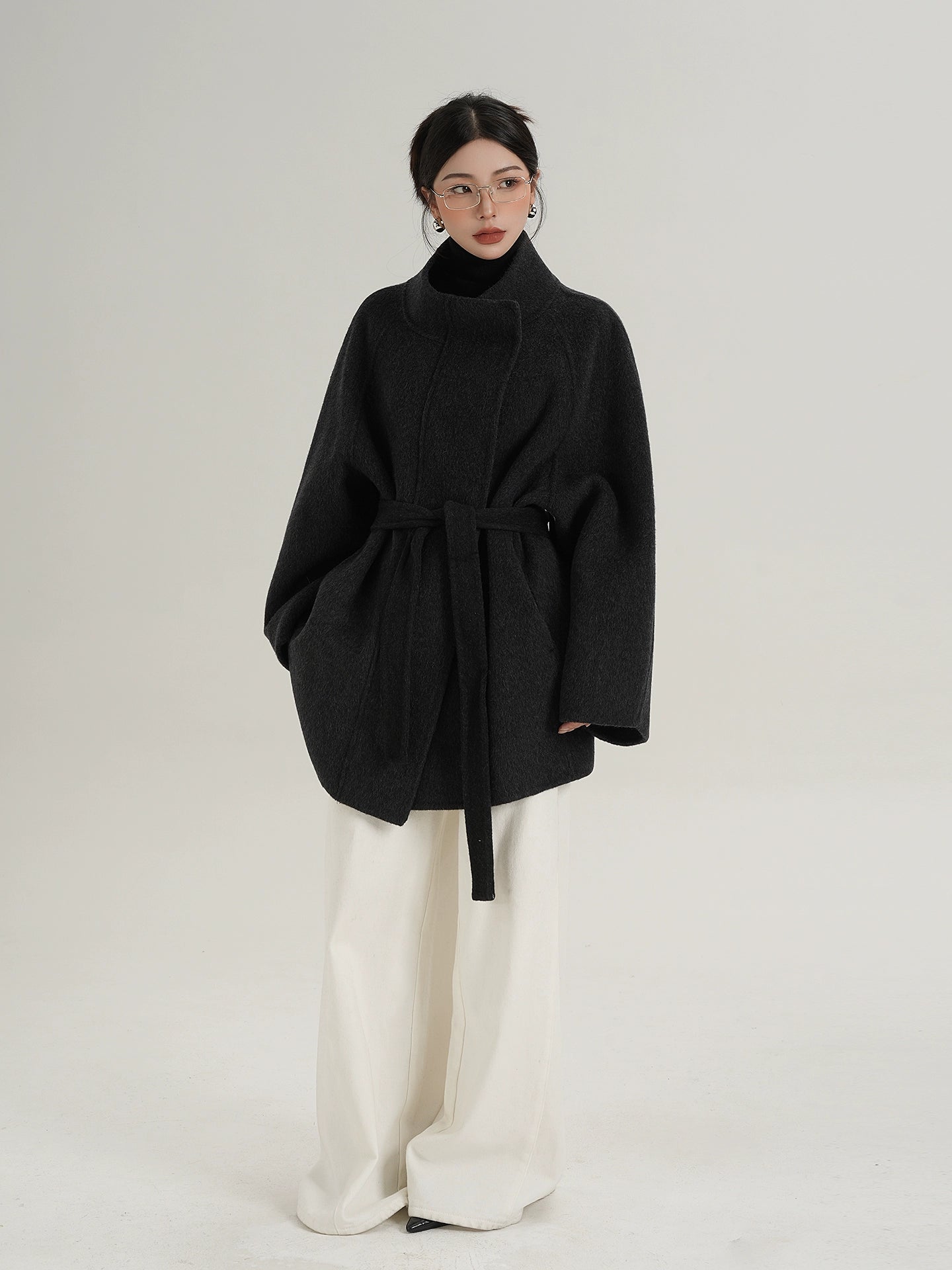 Wool Mid-Length Coat Wool Mid-Length Coat