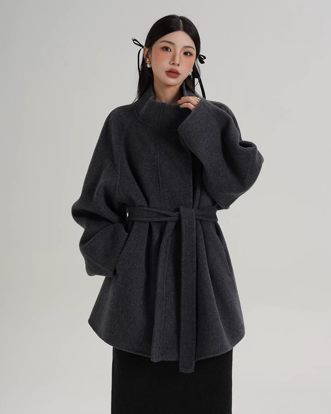 Wool Mid-Length Coat Wool Mid-Length Coat