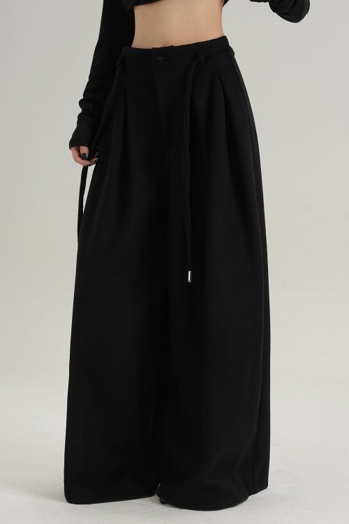 Wool Wide Pants