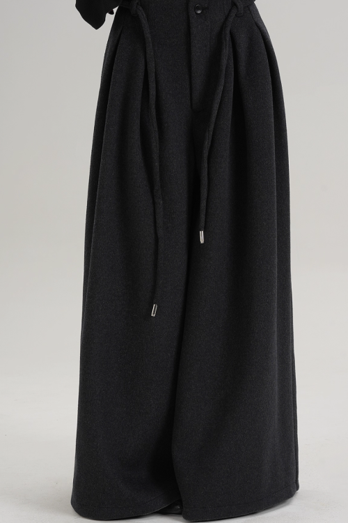 Wool Wide Pants