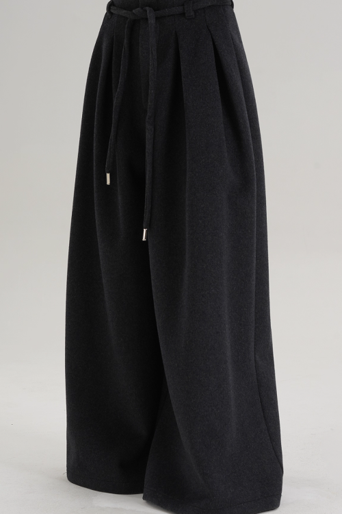 Wool Wide Pants