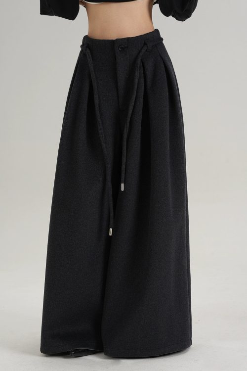 Wool Wide Pants