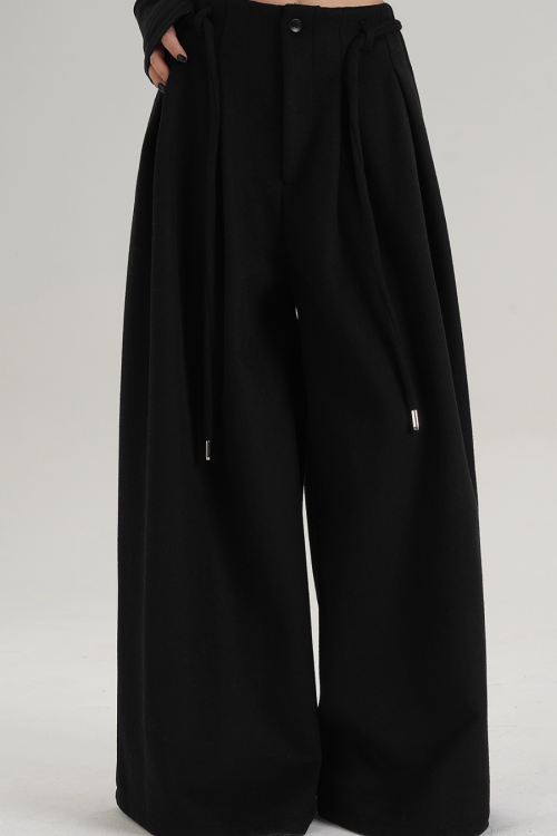 Wool Wide Pants