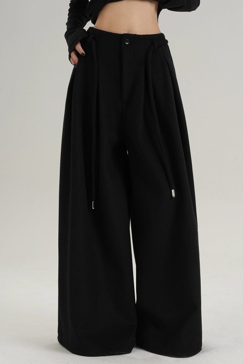 Wool Wide Pants