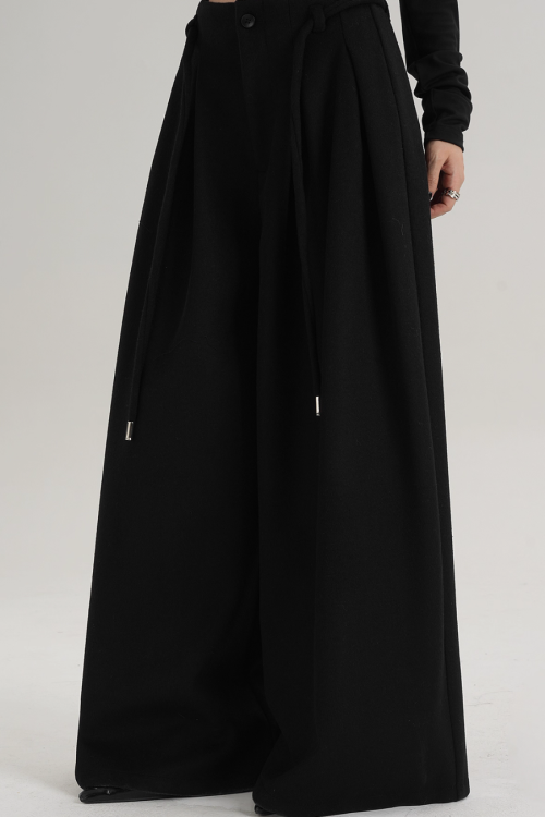Wool Wide Pants