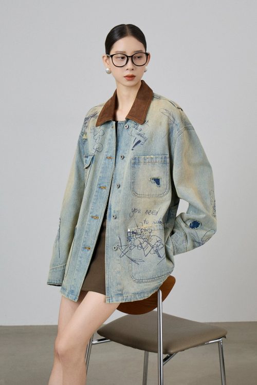 Work Pocket Denim Jacket