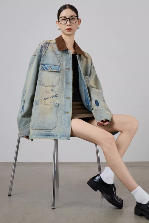 Work Pocket Denim Jacket