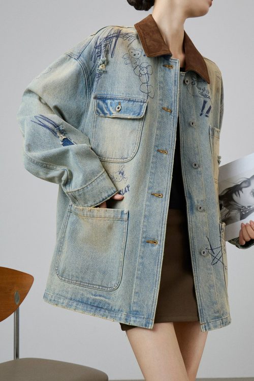 Work Pocket Denim Jacket