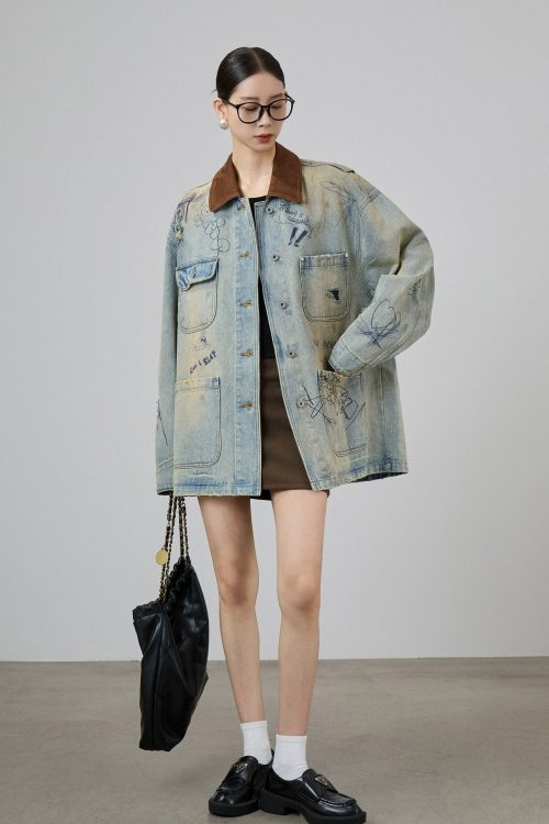 Work Pocket Denim Jacket