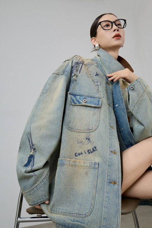 Work Pocket Denim Jacket