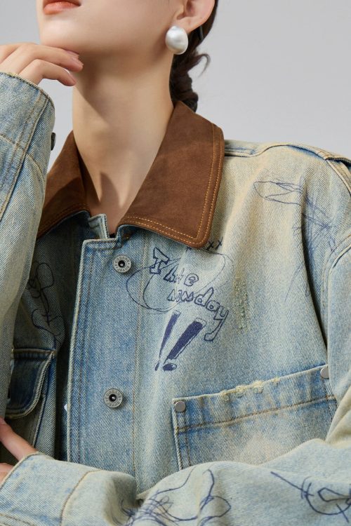 Work Pocket Denim Jacket