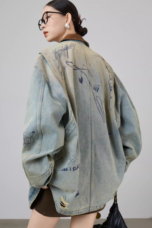 Work Pocket Denim Jacket