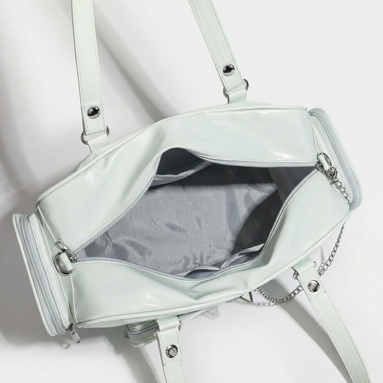 Y2K Convertible Ita Bag with Clear Window for Photocards and Pins Y2K Convertible Ita Bag with Clear Window for Photocards and Pins