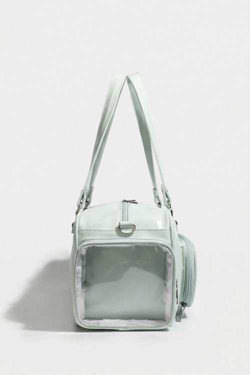 Y2K Convertible Ita Bag with Clear Window for Photocards and Pins