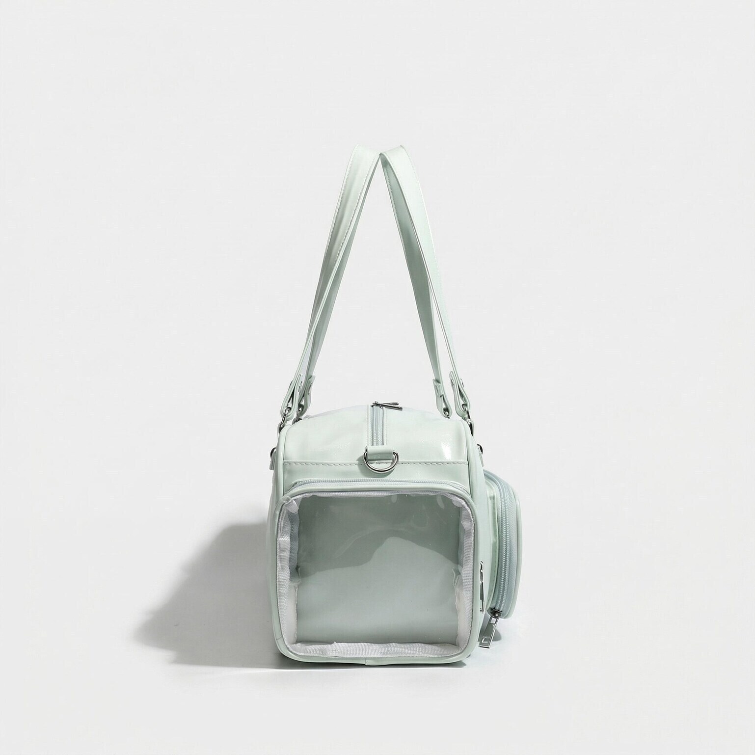 Y2K Convertible Ita Bag with Clear Window for Photocards and Pins Y2K Convertible Ita Bag with Clear Window for Photocards and Pins