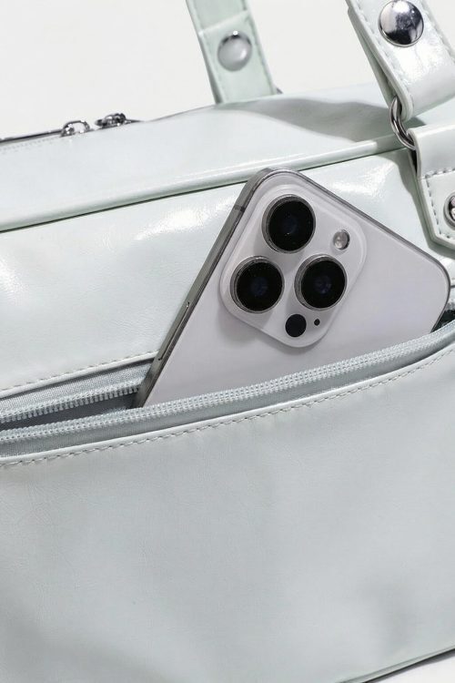 Y2K Convertible Ita Bag with Clear Window for Photocards and Pins