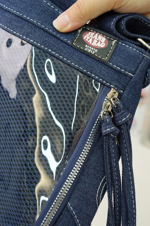 Y2K Ita Crossbody Bag with Clear Window for Pin Display