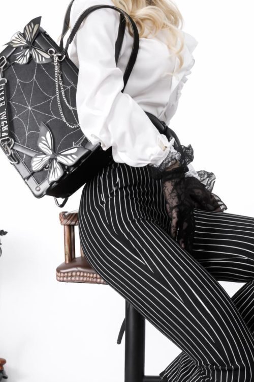 Y2K Ita Handbag with Clear Window for Pin Display