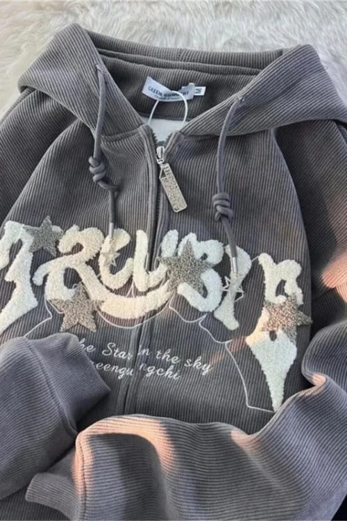 Y2K Oversized Graphic Hoodie