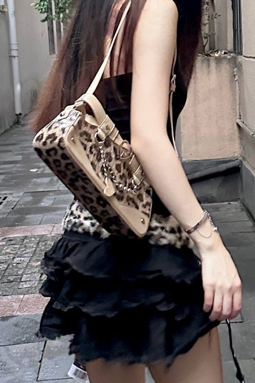 Y2K Vintage Ita Bag with Clear Window for Plushies and Pins